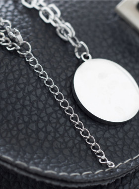 ins潮风多层圆片吊坠街拍锁骨链
