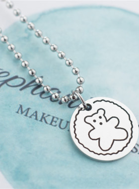 圆牌蒸汽波情侣蹦迪ins潮风链子