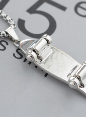 滑板车欧美情侣配饰ins吊坠项链