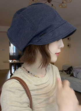 秋季新款韩系素颜大头围堆堆帽女