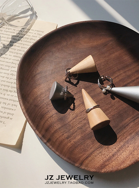 欧美风ins韩国几何珍珠开口戒指