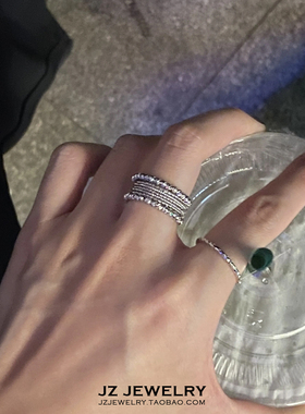 JZ纯银冷淡风多层小珠子