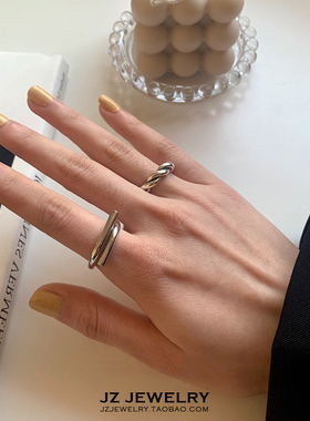 jzrings925纯银欧美男女指环
