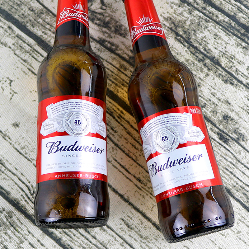 百威瓶装啤酒 Budweiser新货美式拉格经典醇正330ml24瓶国产整箱 - 图3