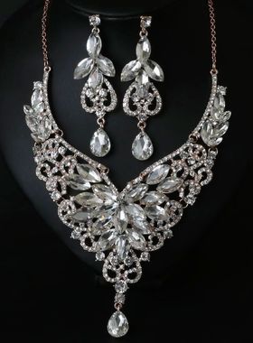 新娘时尚夸张女锁骨欧美项链