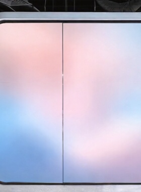 极简绿渐变窗贴防晒透光