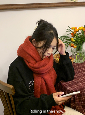 仿羊绒围巾加厚保暖百搭学生ins