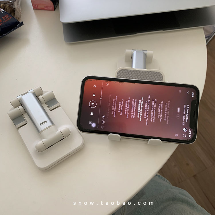 ins简约小巧便携手机支架桌面懒人可升降折叠调节直播平板支撑架
