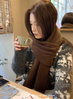 冬季加厚保暖围巾男女百搭围脖