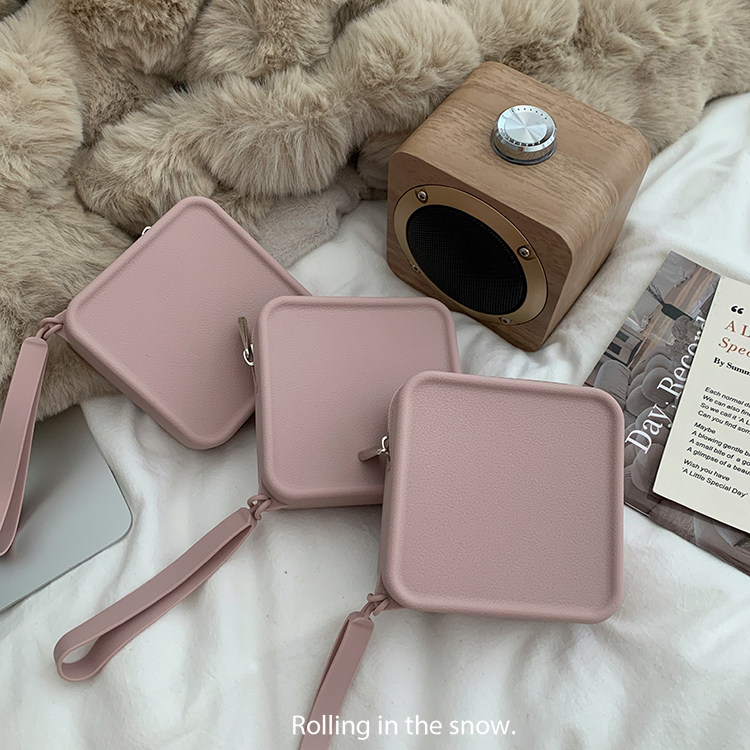 硅胶可爱小方包收纳杂物零钱口红包多功能硬币耳机证件卡包收纳袋,淘宝优惠券,粉丝福利购,淘宝优惠卷