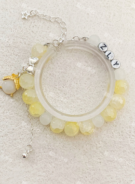 赵丽颖应援色萤火虫手链印象定制原创设计手串高颜值闺蜜礼物周边