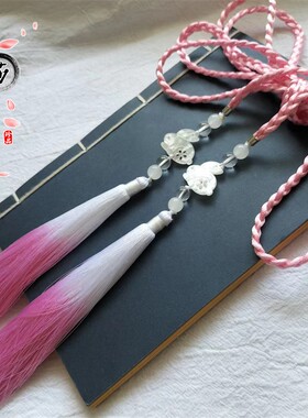 小白兔流苏腰坠古风男女腰带