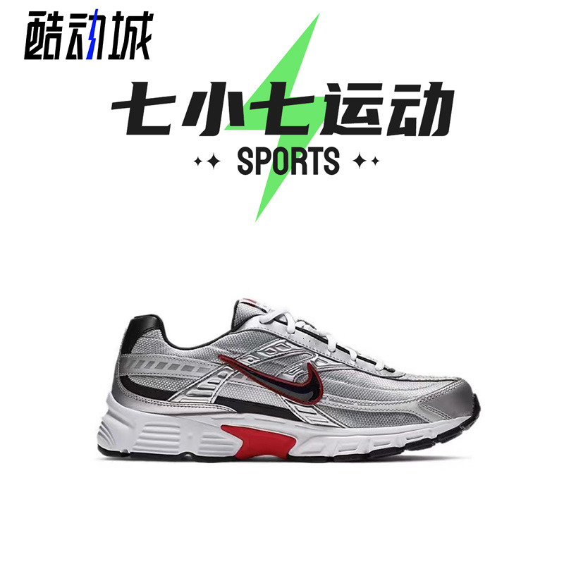 七小七鞋柜 Nike Initiator 黑银 低帮复古休闲跑步鞋 394055-001 - 图0