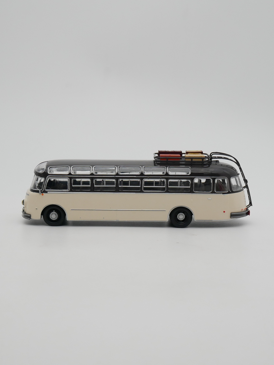 ixo 1:43 ISOBLOC 648 DP 1955法国巴士大客车汽车模型玩具车 - 图0