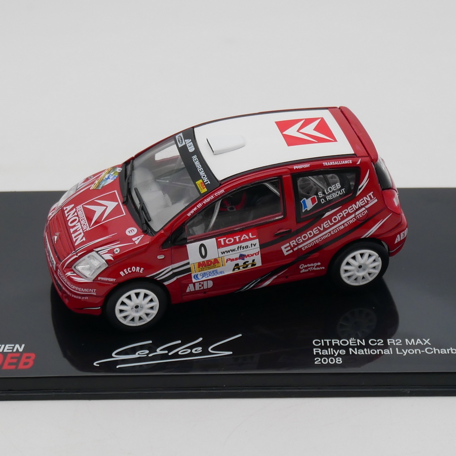 ixo 1:43 Citroen C2 WRC 2008 Loeb雪铁龙勒布拉力赛车模型玩具-图0