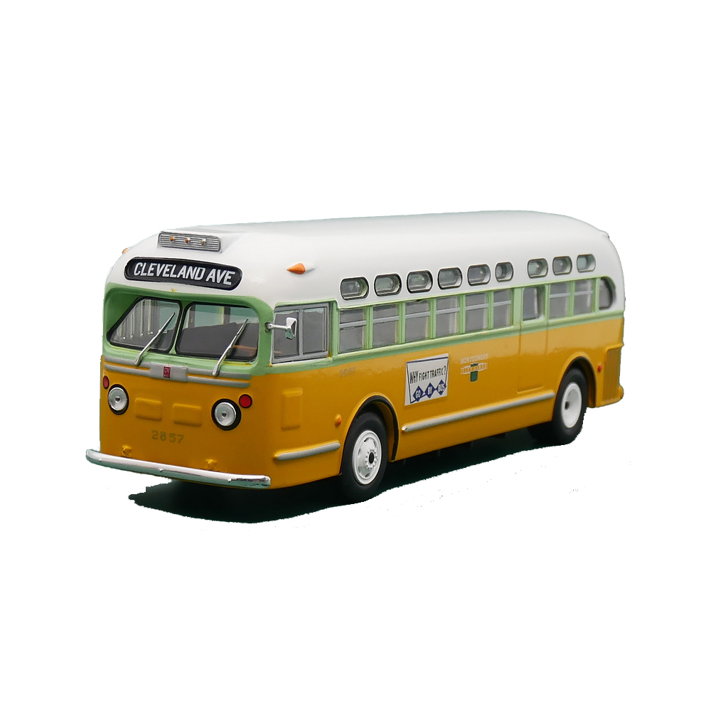 ixo 1:43 GM TDH 3714 Rosa Parks 1955通用大客车美国巴士玩具车 - 图3