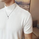 Small turtleneck short-sleeved T-shirt stretch mid-collar bottoming shirt