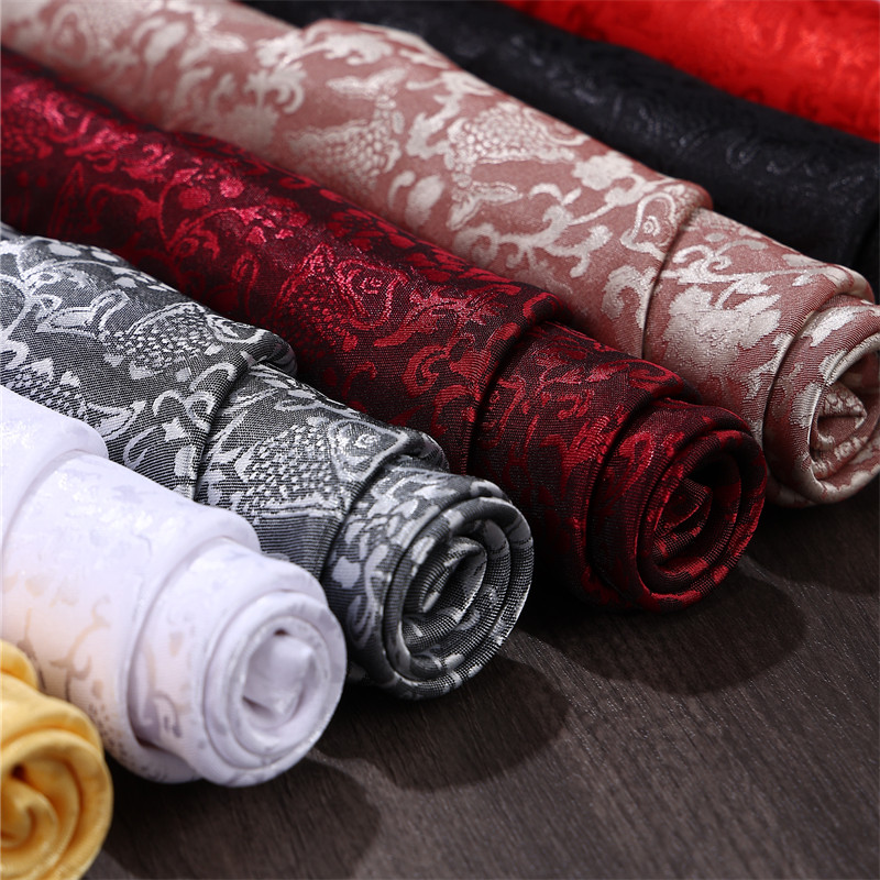 鱼纹提花丝绸缎布料中国风古装汉服唐装马面裙绸缎民族风服装面料,淘宝优惠券,粉丝福利购,淘宝优惠卷