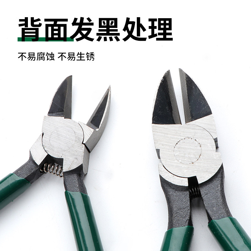 长鹿水口钳剪钳斜口钳小钳子斜嘴手工剪线钳5寸6寸7寸电子剪钨钢_虎窝淘