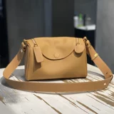 Демисезонная сумка на одно плечо, кожаная бостонская сумка, портативная сумка через плечо, воловья кожа, из натуральной кожи