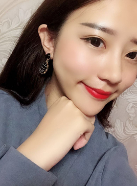 克拉欧美风紫色镂空新年配饰耳环