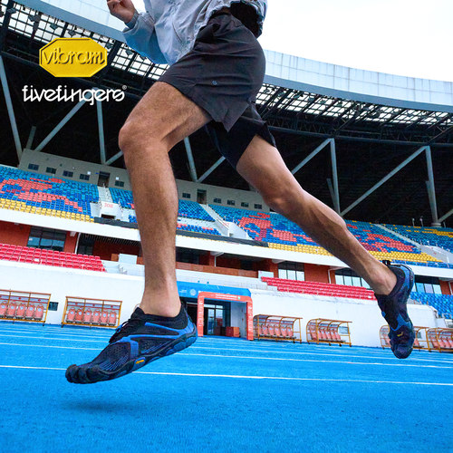 Vibram五指鞋男赤足健身马拉松训练跑姿 专业跑步鞋轻便耐磨VRUN - 图2