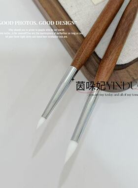 双头美甲雕花笔硅胶压花调胶笔