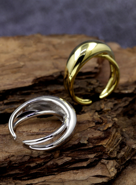 韩版ins小众设计感极简戒指