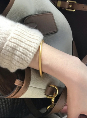 越南沙金手镯女古法传承黄金不掉