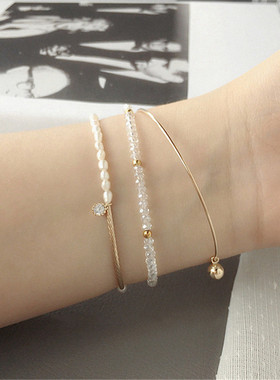2022时尚淡水珍珠手链14K包金珍