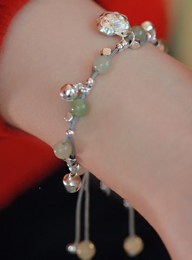 苗疆少女天然和田玉手链红玛瑙手