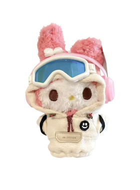 日本正版HelloKitty滑雪护目镜布丁狗玩偶包挂件kt猫毛绒公仔礼物