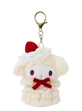 日本正版HelloKitty玉桂狗草莓蛋糕系列生日礼物kt公仔玩偶包挂件