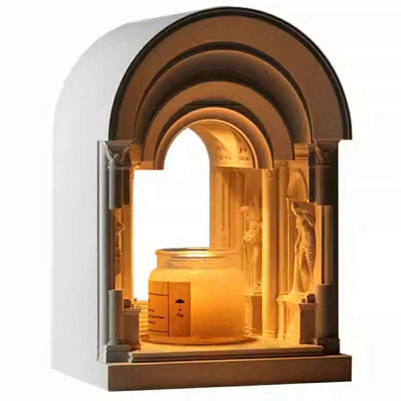 复古香薰蜡烛融蜡灯套装家用卧室小夜灯男女生日礼物香薰灯融烛灯 - 图3