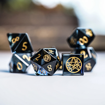 Grey zircon COC dice DND dice running group D20 dead heartach Ksu Rugem Custom Run Mission