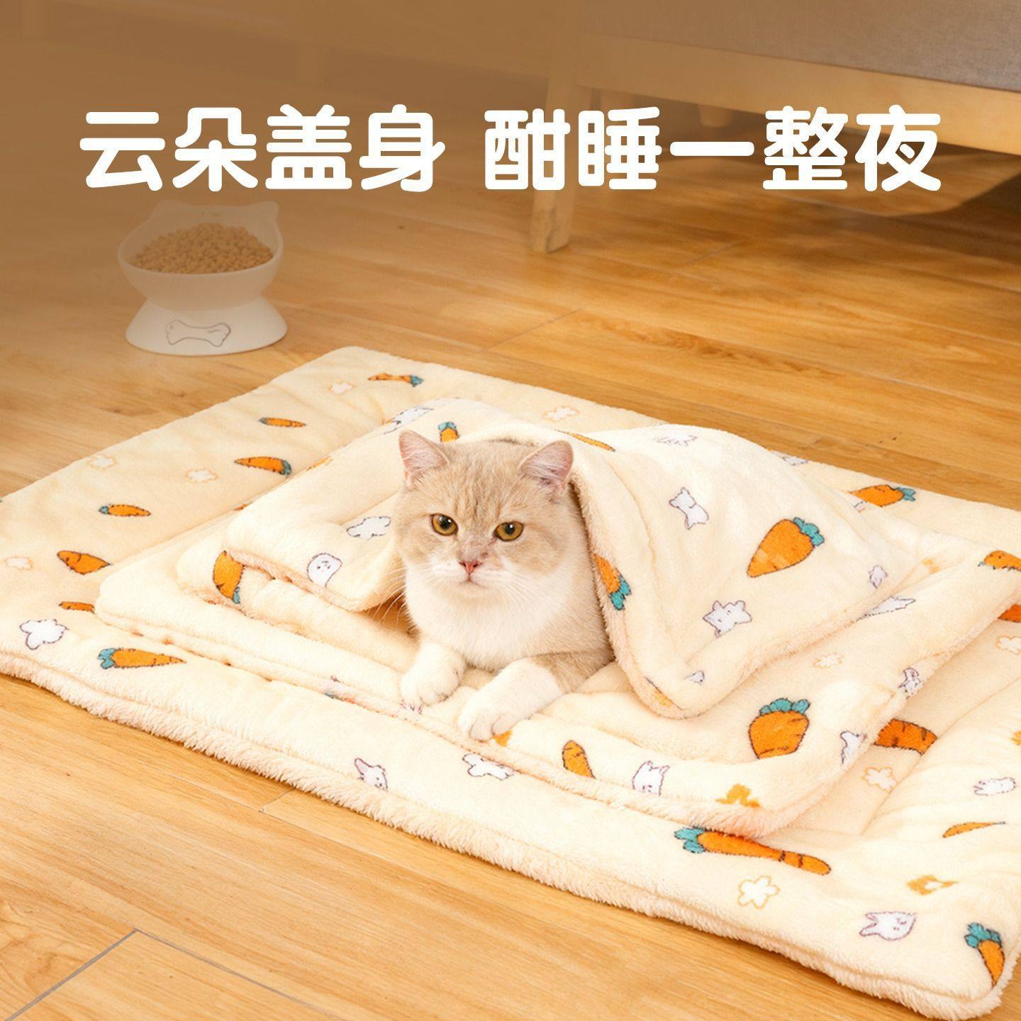 狗窝猫窝冬季加厚保暖垫子狗狗毛绒睡垫猫垫子地垫四季通用毛毯子,淘宝优惠券,粉丝福利购,淘宝优惠卷