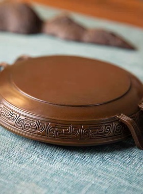 兮甲盘复古中式摆件家居装饰品