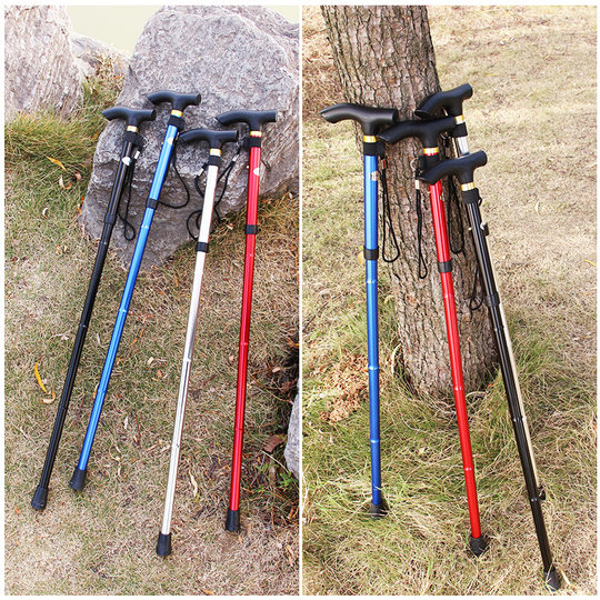 Los bastones de trekking ultraligeros son plegables, retráctiles y portátiles.