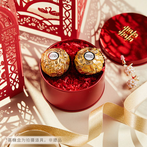 费列罗官方旗舰店榛果威化巧克力制品96粒*6盒婚庆装婚礼喜糖零食 - 图1