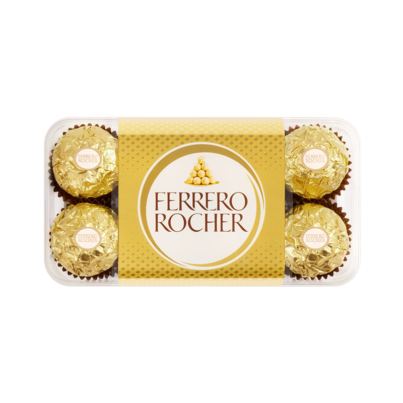 费列罗官方旗舰店榛果威化巧克力制品16粒装休闲零食下午茶分享