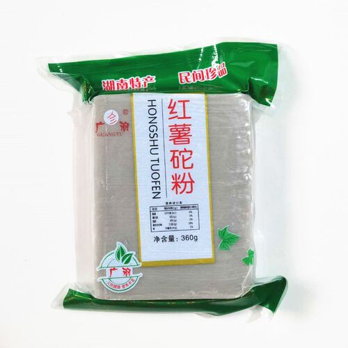 安化广羽红薯砣粉整件360克*30包 淀粉农家手工红薯粉坨番薯粉片 - 图3