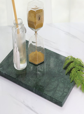 北欧大理石摆件室内托盘天然收纳