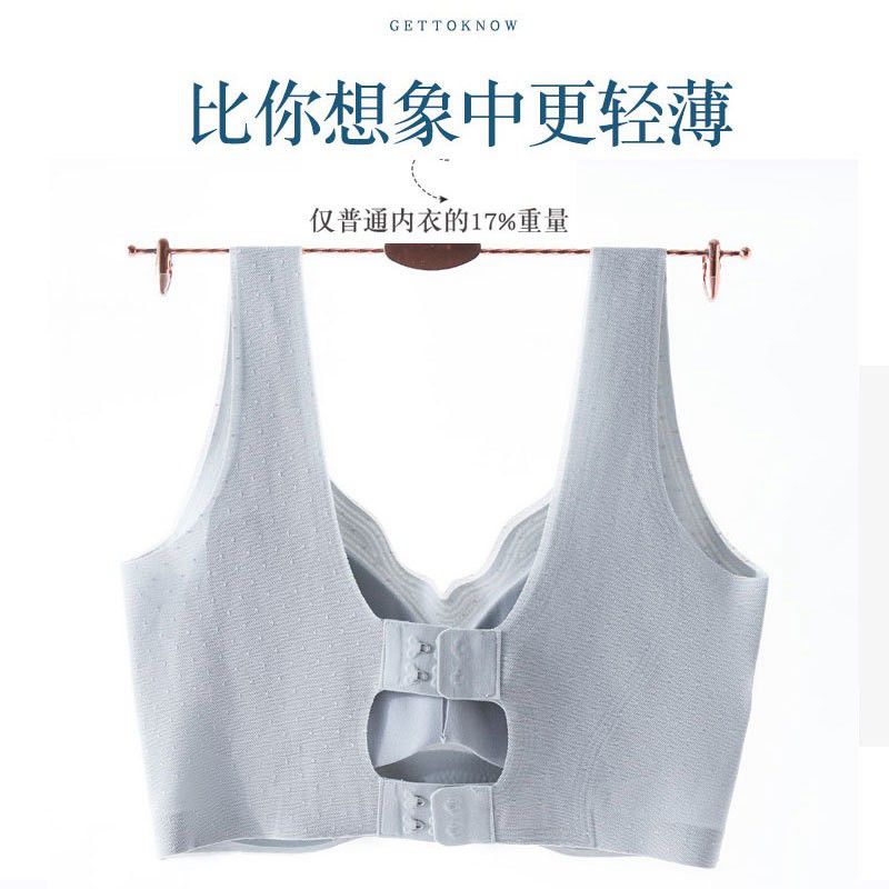300斤特大码无痕美背内衣女夏薄款胖mm200大胸显小聚拢运动文胸罩 - 图2