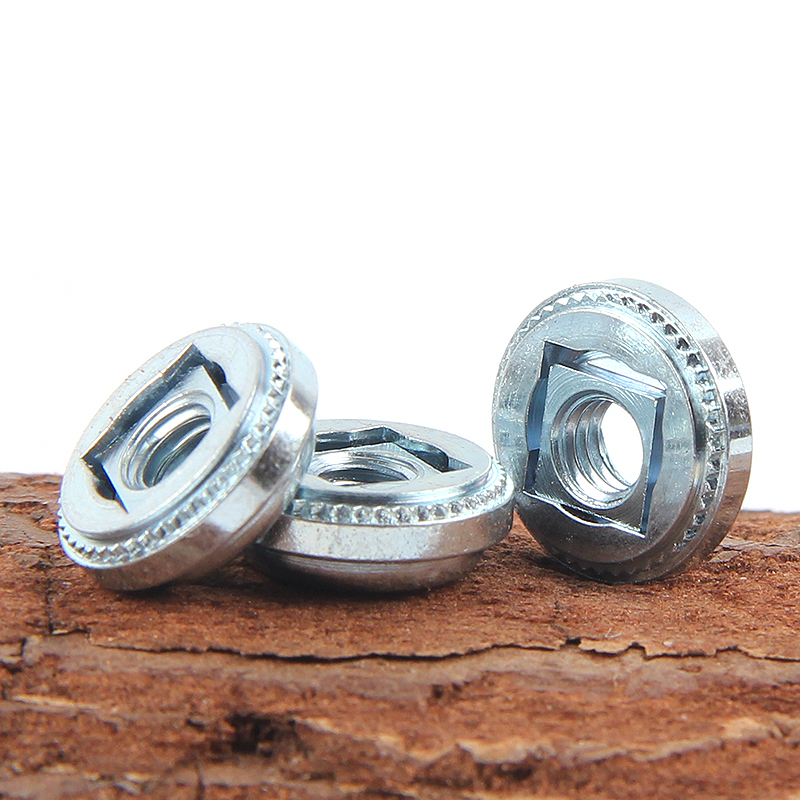 镀锌浮动压铆螺母 浮动螺母非自锁式花齿锁紧螺母AS-M3M4M5M6-1/2 - 图2