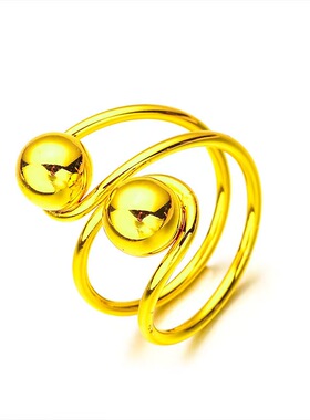 欧美风光面戒指素款简约三生三世