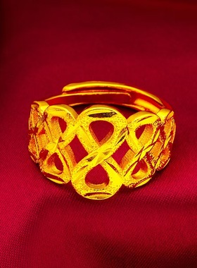 铜合金中国风8号时尚可调节指环