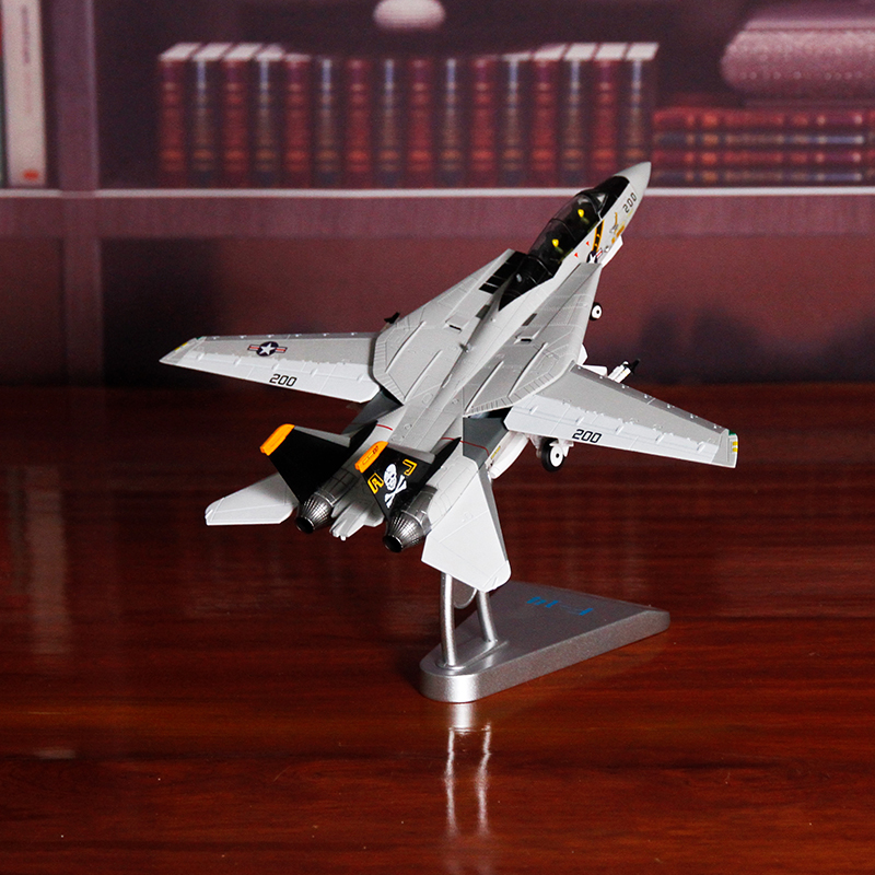 1:72特尔博F14雄猫合金飞机模型 F-14A战斗机VF-84海盗旗中队拼装-图3