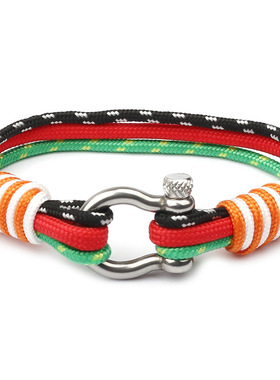 厂家直销 新款 不锈钢扣550伞绳饰品 欧美 爆款手链  手环