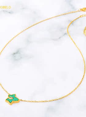 甜美风吊坠瑞铂朗锁骨链女生