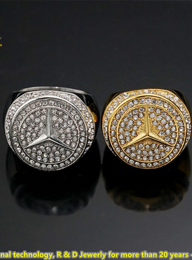 ROBELO满钻三叉星驰尊戒Rings